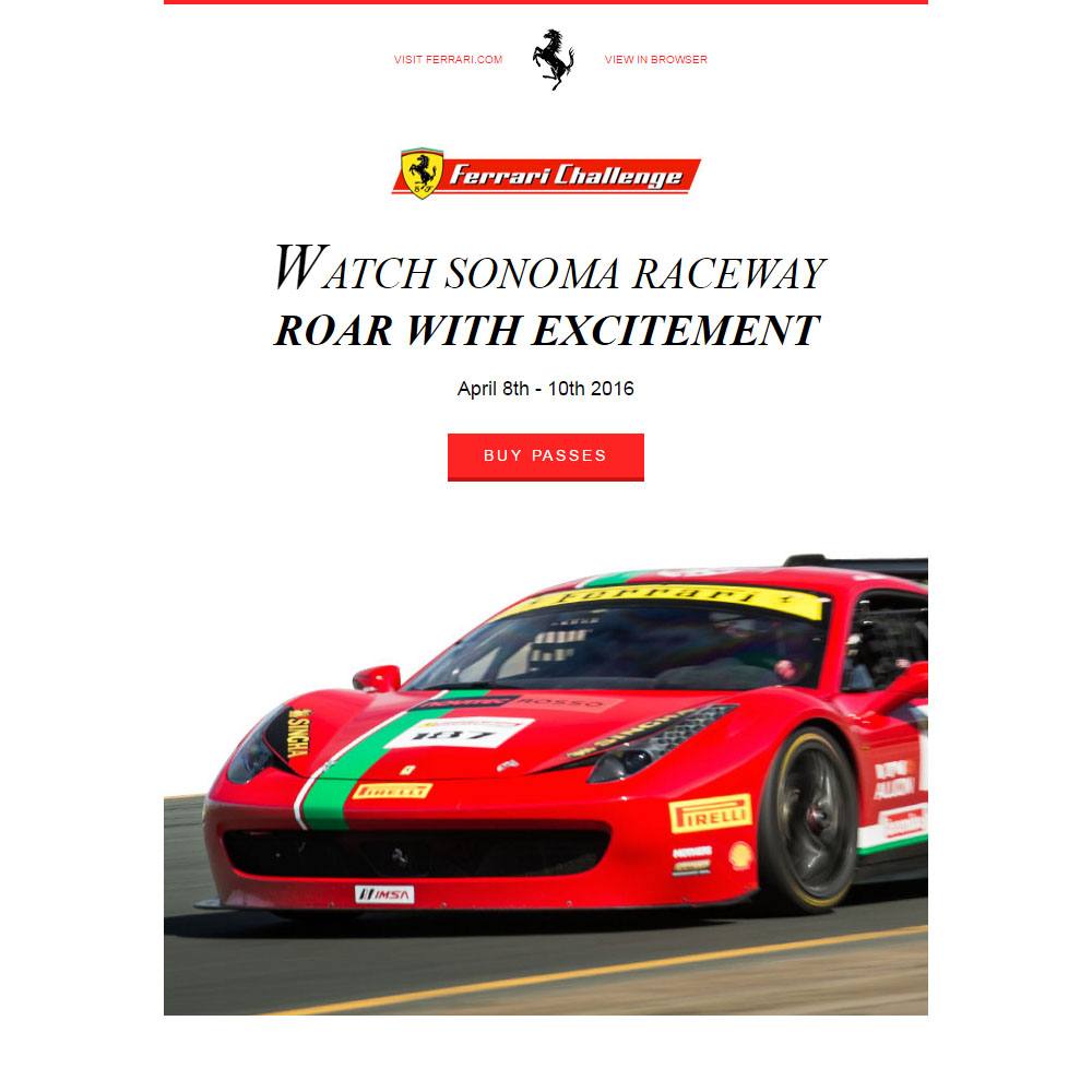 Ferrari Sonoma Raceway Preview